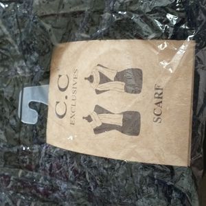 C C Exclusives Velour Black Scarf